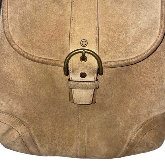 Vintage Coach Soho Signature Suede Crossbody Bag - Picture 7 of 12